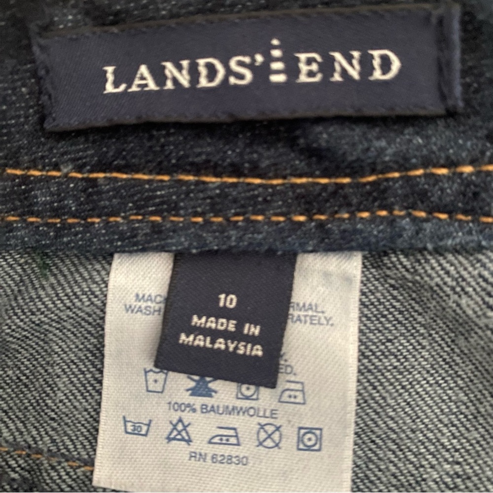 Lands End Jean Skirt Size 10 - Picture 7 of 14